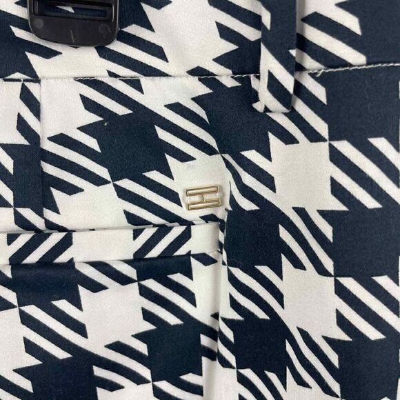 NWT Tommy Hilfiger Navy White Checkered Work Chino Pants Size 12 MSRP 89$ - Picture 8 of 8